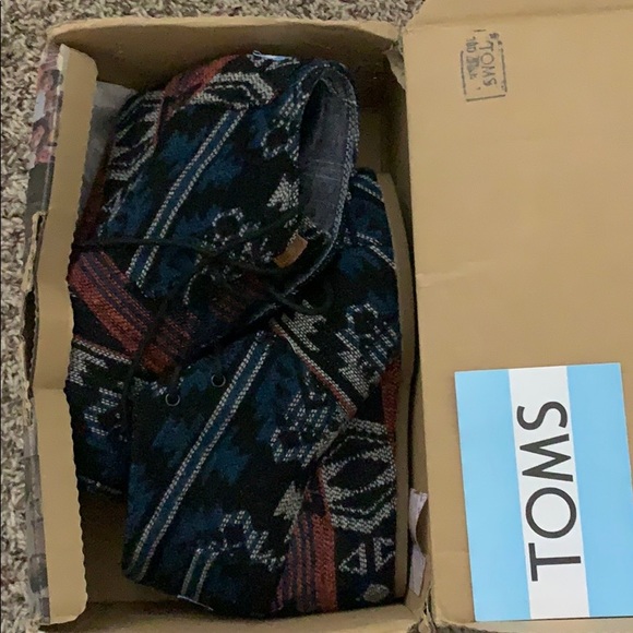 TOMS Desert Wedge in Black Jacquard 7W - Picture 3 of 3